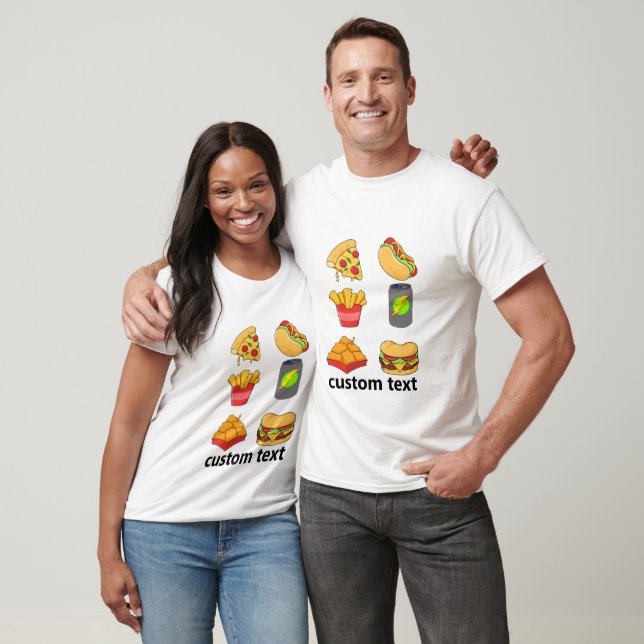Create Your Own Junk Food Lover Mens T-Shirt (Unisex)