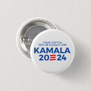 Create Your Own Kamala Harris 2024 Rectangular Sti 1 Inch Round Button