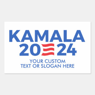 Create Your Own Kamala Harris 2024 Rectangular Sti Sticker