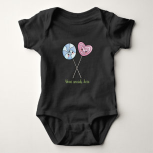 Create Your Own Kawaii Lollipops Baby Bodysuit