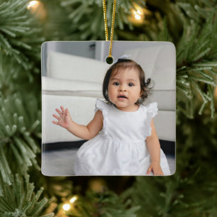 Create Your Own Kids Children Baby Photo Gifts Ceramic Ornament