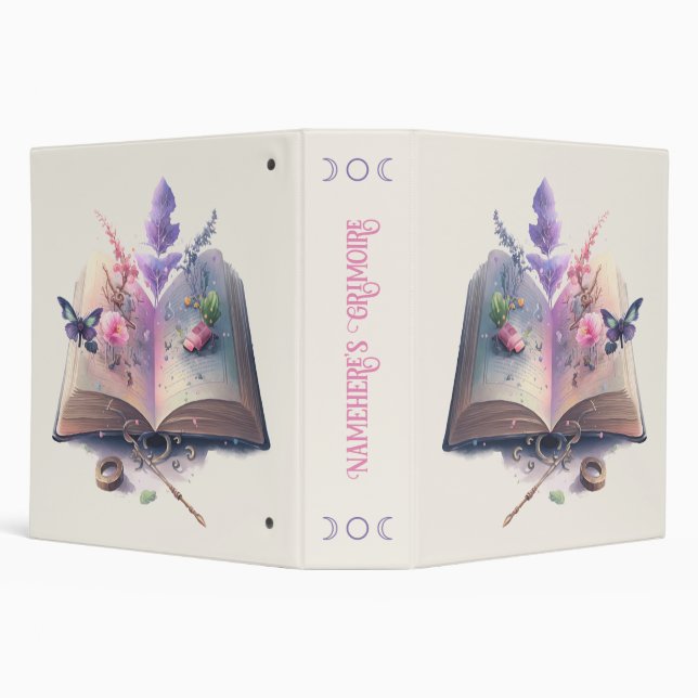 Create Your Own Kitchen Witch Spell Book Binder (Background)