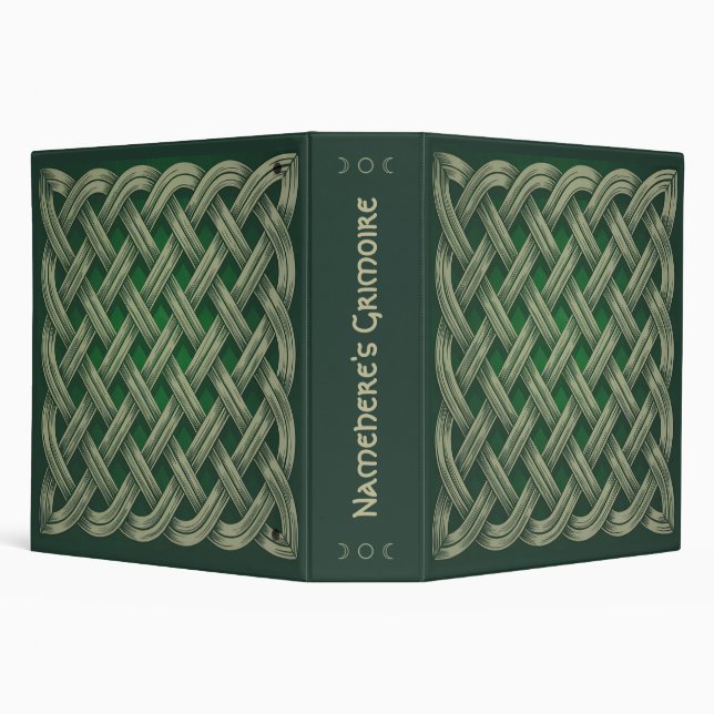 Create Your Own Lamb's Ear Green Celtic Knotwork Binder (Background)