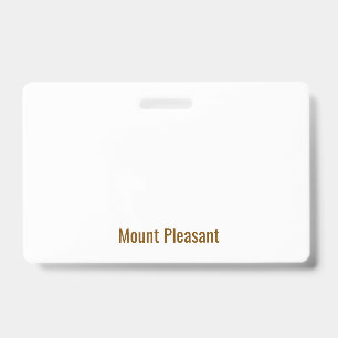 Create Your Own Landscape PVC Plastic Badge