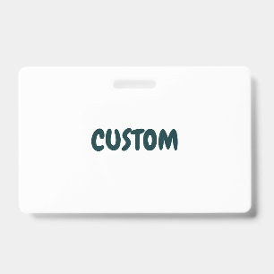 Create Your Own Landscape PVC Plastic Badge