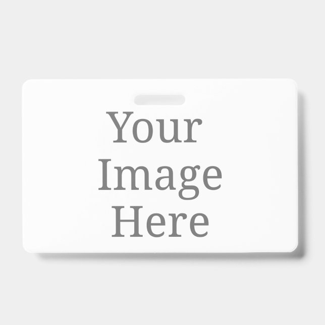 create your own landscape pvc plastic badge (Front)