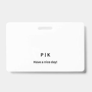 Create Your Own Landscape PVC Plastic Badge