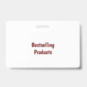 Create Your Own Landscape PVC Plastic Badge