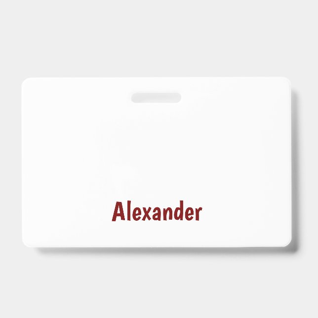 Create Your Own Landscape PVC Plastic Badge (Front)