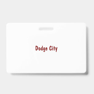 Create Your Own Landscape PVC Plastic Badge