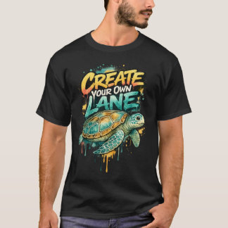 Create Your Own Lane Graffiti Sea Turtle T-Shirt