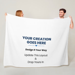 Create Your Own Large 60" x 80" Fleece Blanket