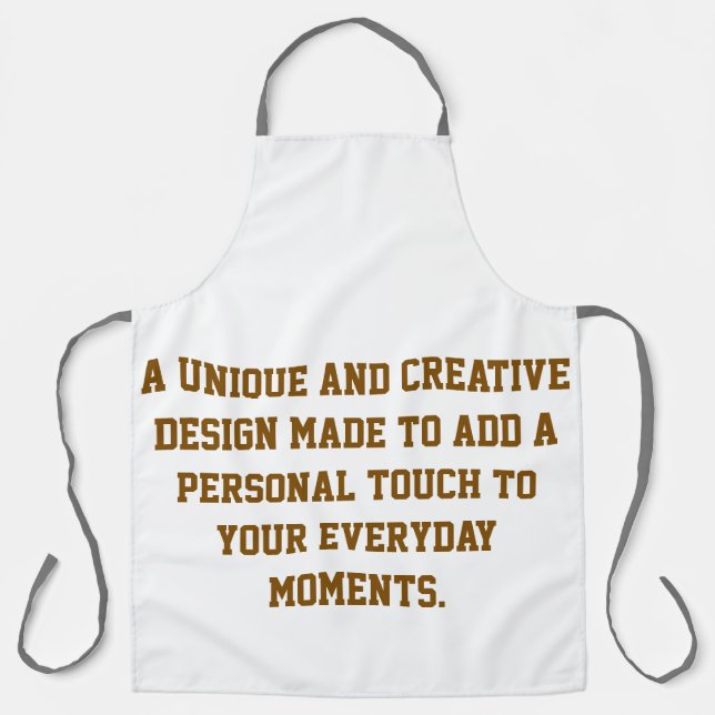 Create Your Own Large All-Over Print Apron (Front)