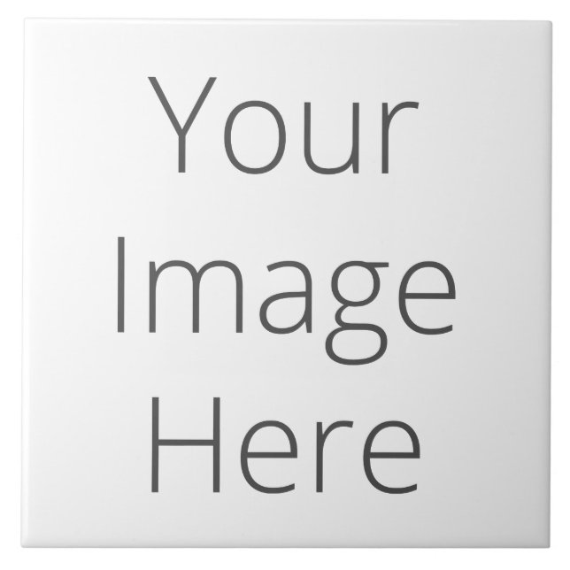 Create Your Own Large Ceramic Photo Tile (Front)