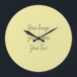 Create Your Own Large Clock<br><div class="desc">Create your own custom personalized wedding reception supplies,  decor,  favours,  gifts and more!</div>