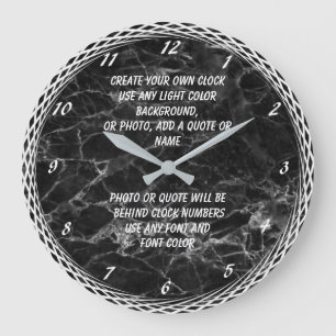 CREATE YOUR OWN LARGE CLOCK