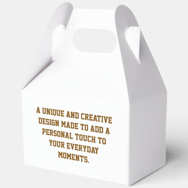 Create Your Own Large Gable Favour Box (Front)