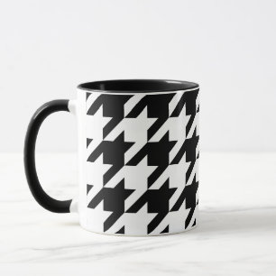 Create Your Own Large Houndstooth Mug