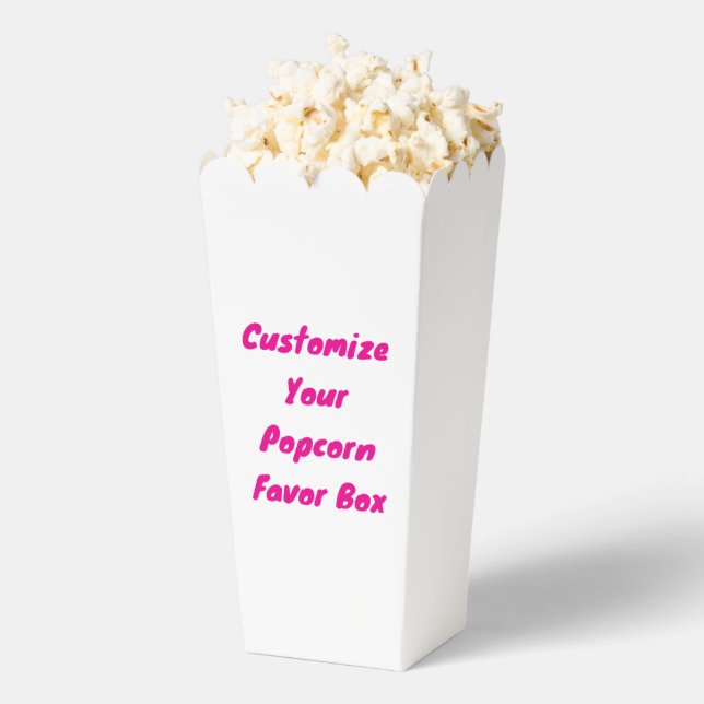 Create Your Own Large Popcorn Favour Box (Popped)