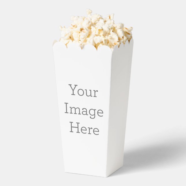 Paper Favour Box, Popcorn 9.525 cm x 8.89 cm x 19.05 cm  (Popped)