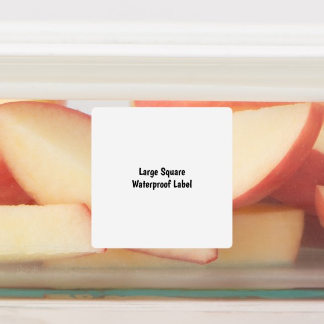 Create Your Own Large Square Waterproof Label (Affixed)