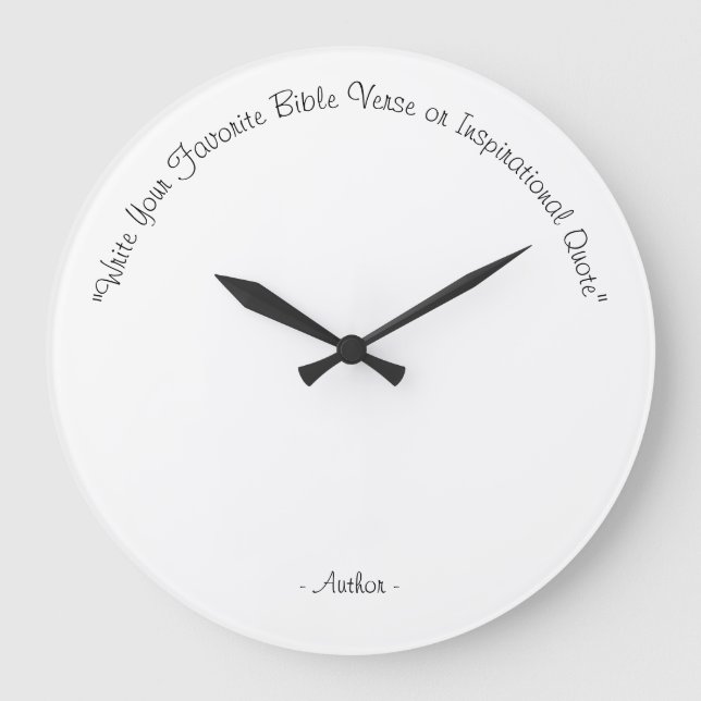 create your own large wall clock (Front)