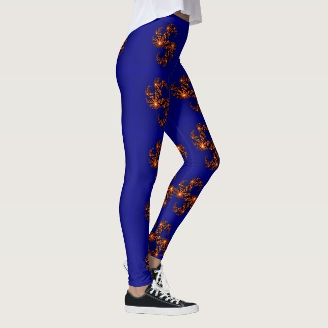 Create Your Own  Latest Cute Nice Lovely Navy Blue Leggings (Right)