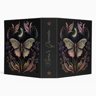Create Your Own Leafy Celestial Lunar Moth Binder