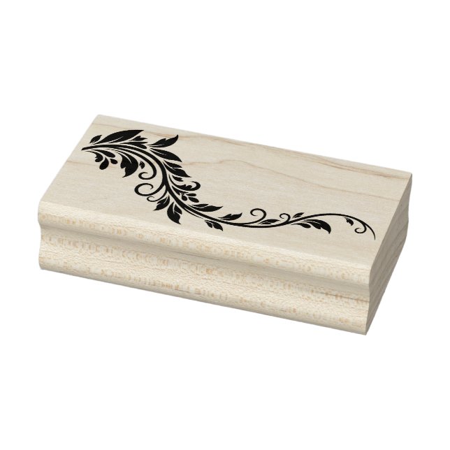 Create Your Own Leafy Vine Floral Rubber Stamp (Stamp)