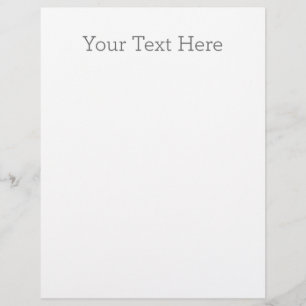 Create Your Own Letterhead