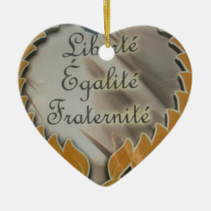 Create Your Own Liberty Equality Fraternity Ceramic Ornament