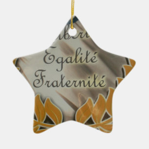 Create Your Own Liberty Equality Fraternity Ceramic Ornament