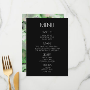 Create Your Own - Light Green Marble Menu