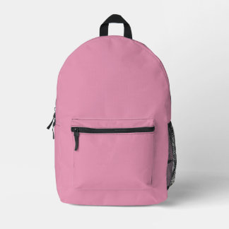 Create Your Own Light Pink Printed Backpack