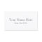 Create Your Own Light White Matte Business Cards