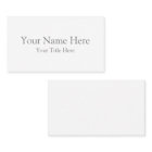 Create Your Own Light White Matte Business Cards