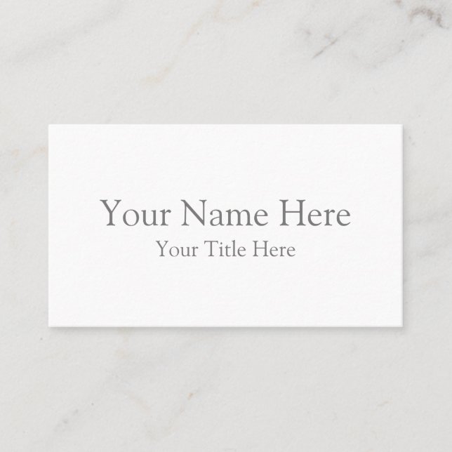 American, 89 mm x 51 mm Business Card (Front)