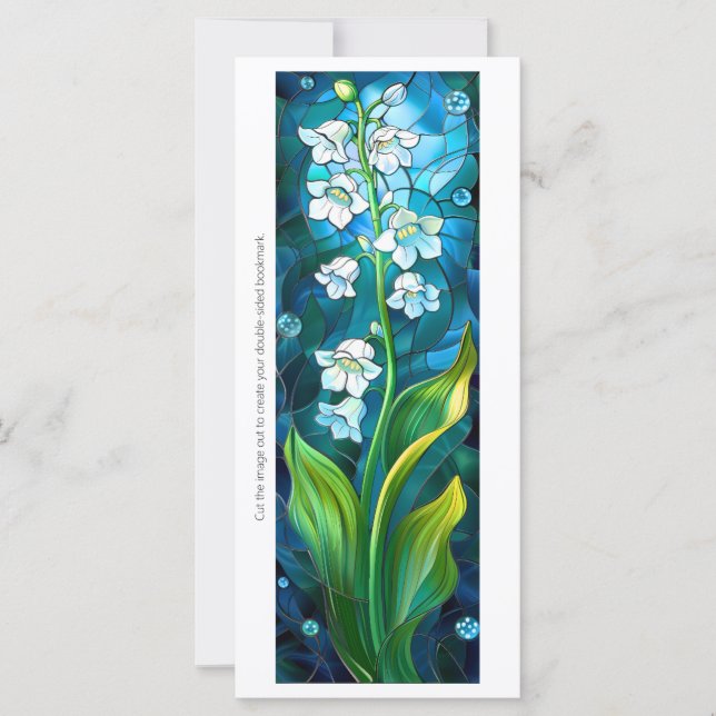 Create Your Own Lily of the Valley Mosaic Bookmark (Front)