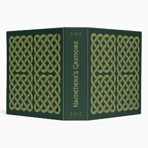 Create Your Own Lime Green Celtic Knotwork Binder