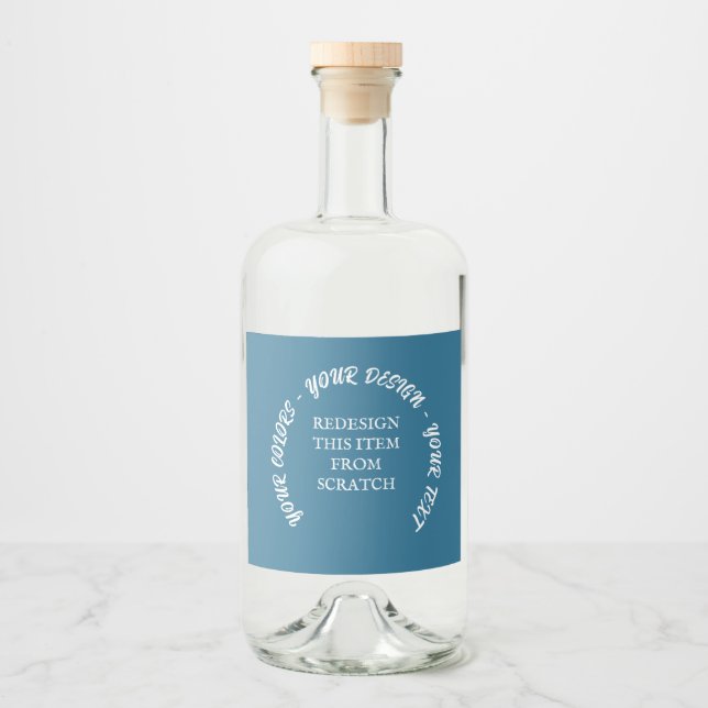 Create Your Own Liquor Bottle Label (Front)