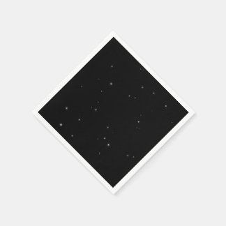 Create Your Own Little Stars Black Event Napkin