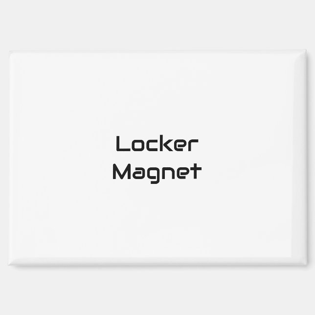 Create Your Own Locker Magnet (Front)