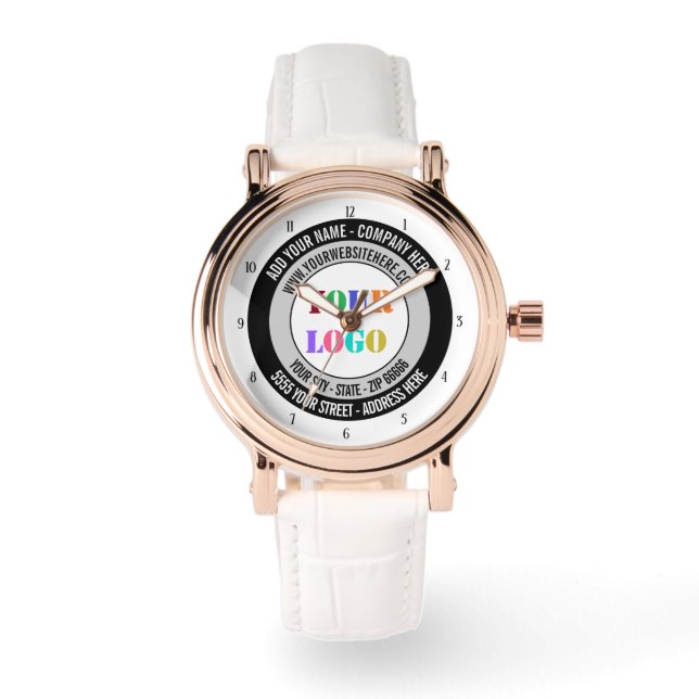 Create Your Own Logo Business Watch Gift Template (Front)