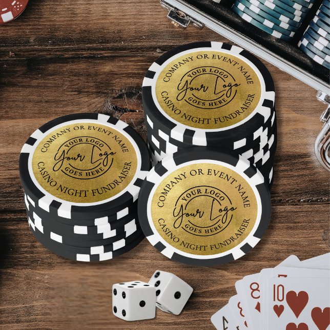 Create Your Own Logo Gold Poker Chips (Create Your Own Logo Gold Poker Chips)