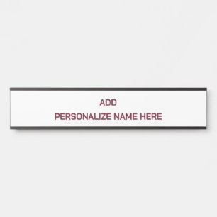 Create Your Own Long Hanging Name Plate