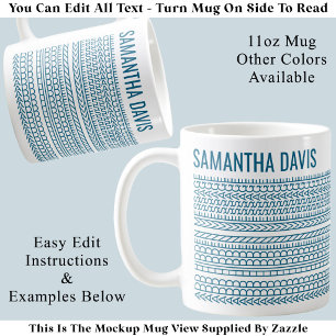 Create Your Own Long Hidden Message & Name 151TW  Coffee Mug