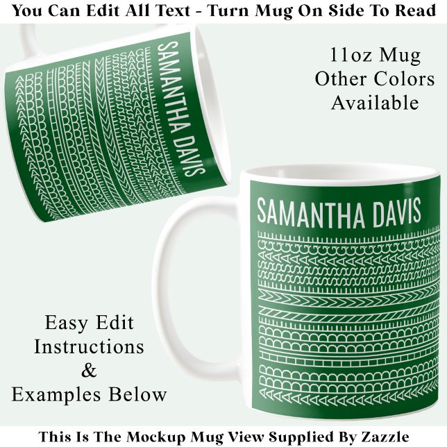 Create Your Own Long Hidden Message & Name 151WG Coffee Mug (Creator Uploaded)