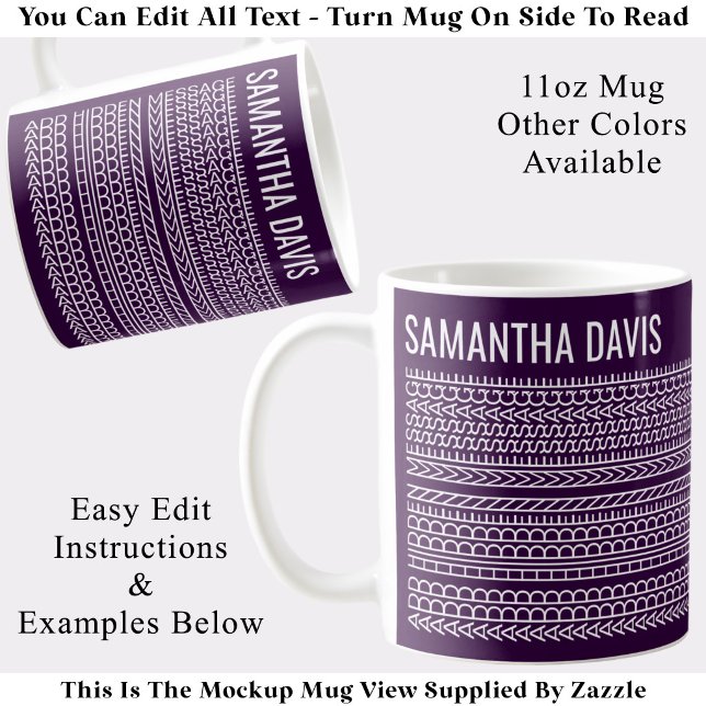 Create Your Own Long Hidden Message & Name 151WP Coffee Mug (Creator Uploaded)
