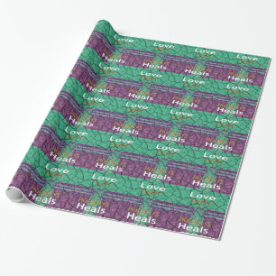 Create Your Own Love Heals Wrapping Paper
