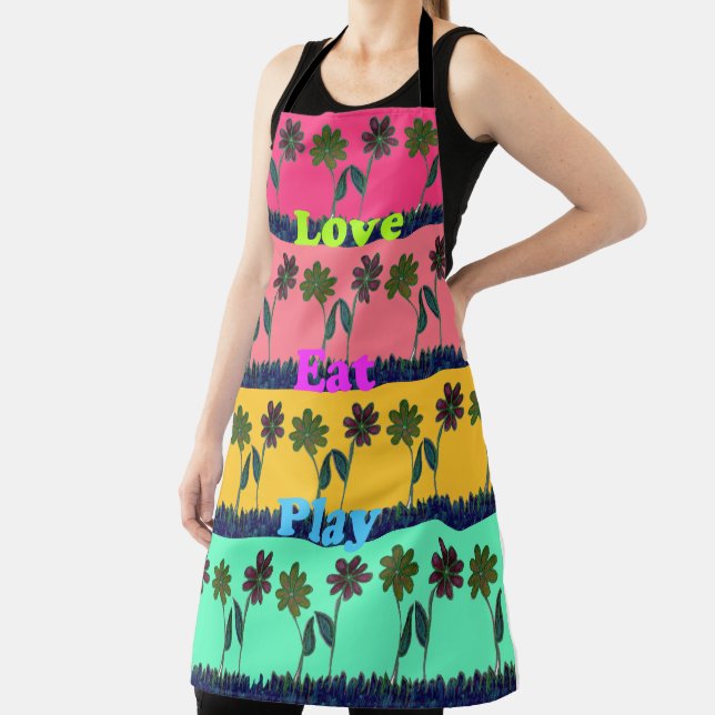 Create your own lovely cooking eat love play apron (Insitu)